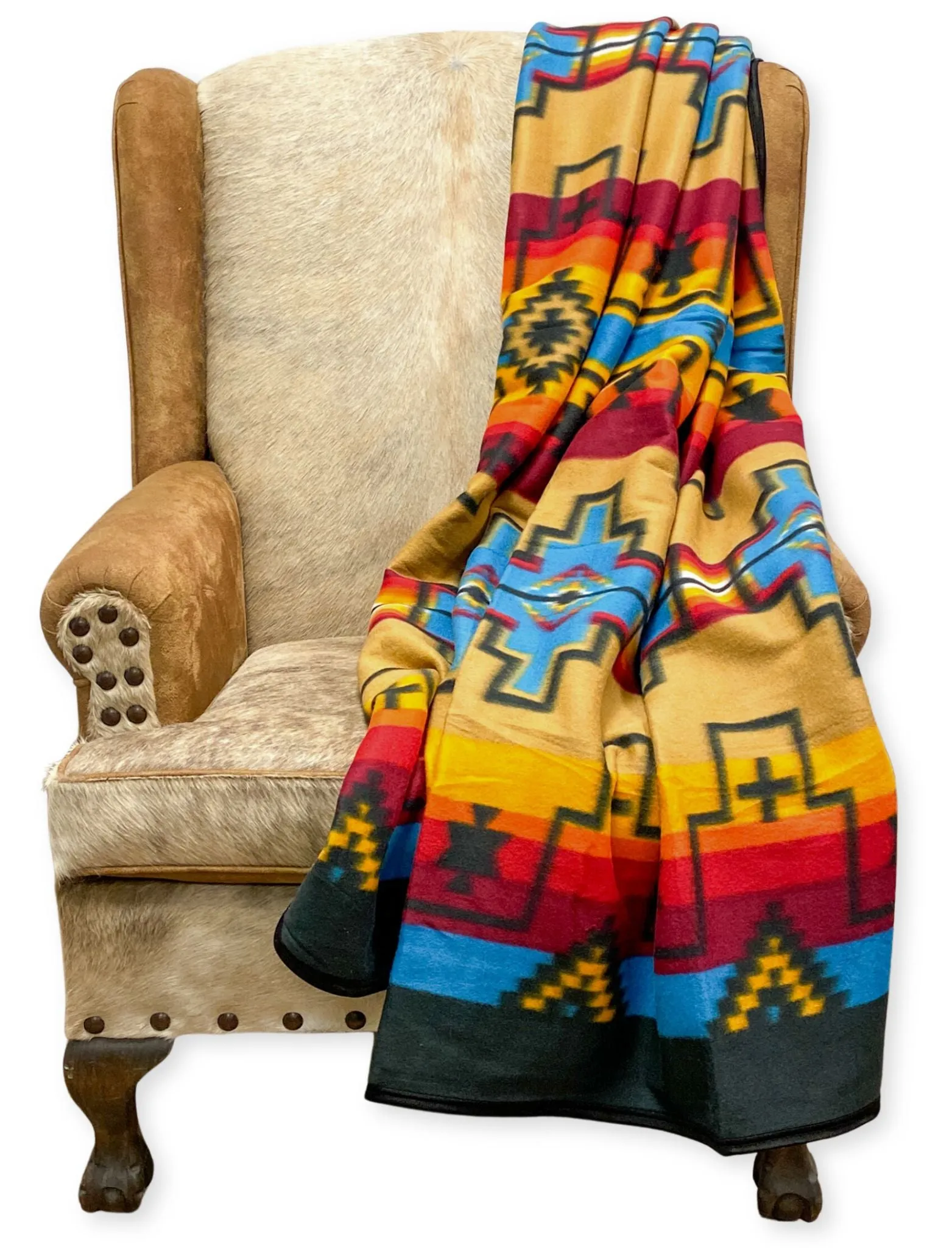 60" X 80" Fleece Lodge Blanket #1A
