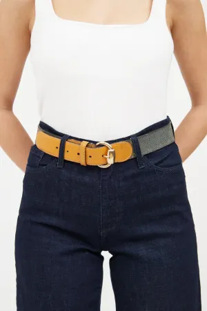 Beige & Multi Gradient Guccisma Belt