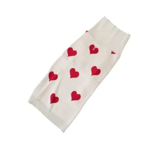 Beige Heart Dog Sweater