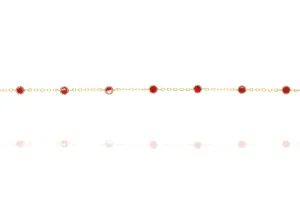 BG-7/GR - Chain Bracelet with Beads