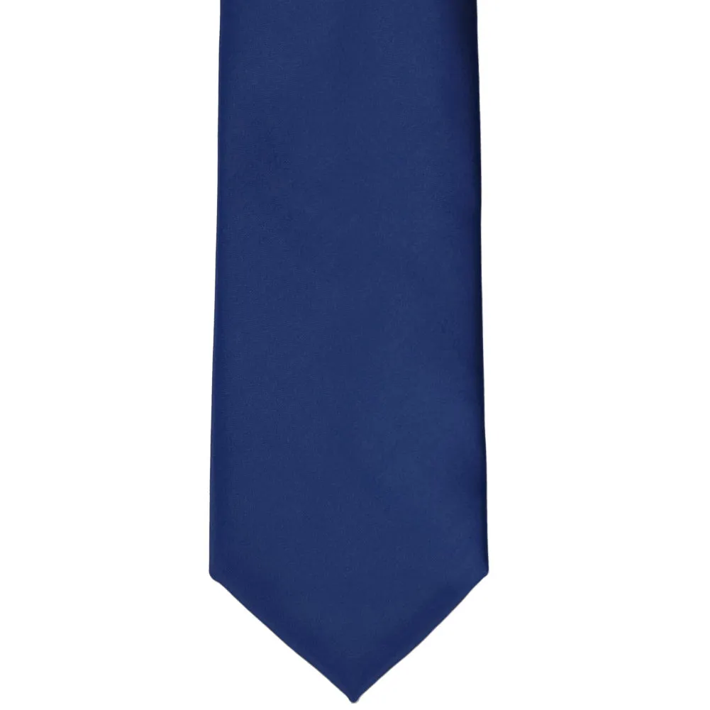 Blue Velvet Premium Solid Color Necktie