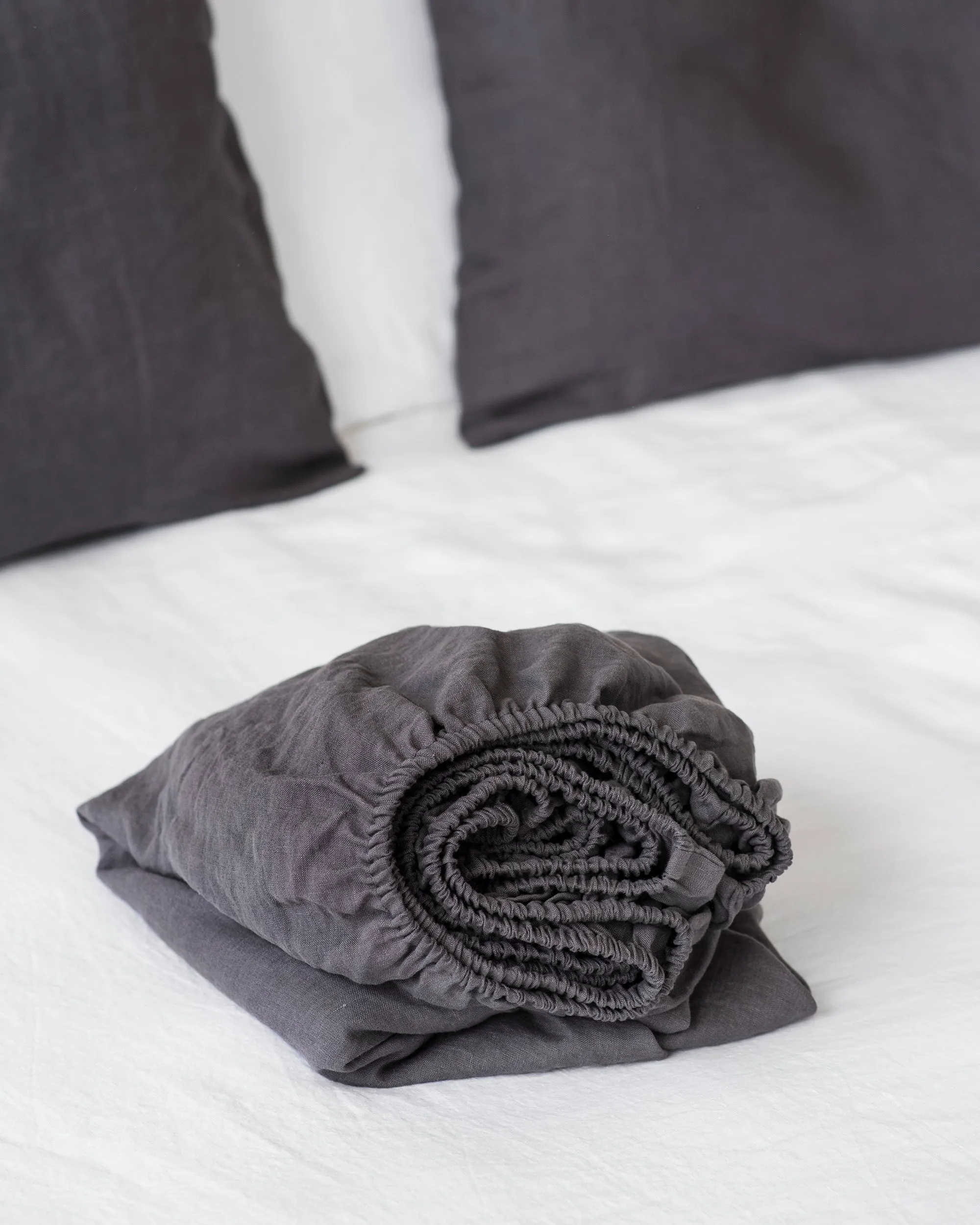 Charcoal Grid & Charcoal Gray Bedding Bundle