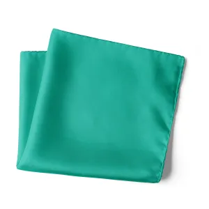 Chokore Bermuda Sea Green Pure Silk Pocket Square, from the Solids Line