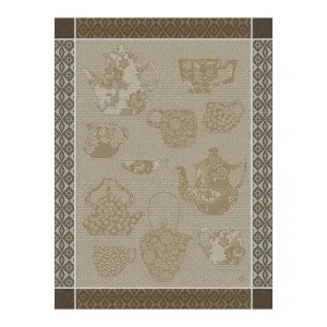 Comptoir Du Thé Beige Tea Towels by Le Jacquard Français