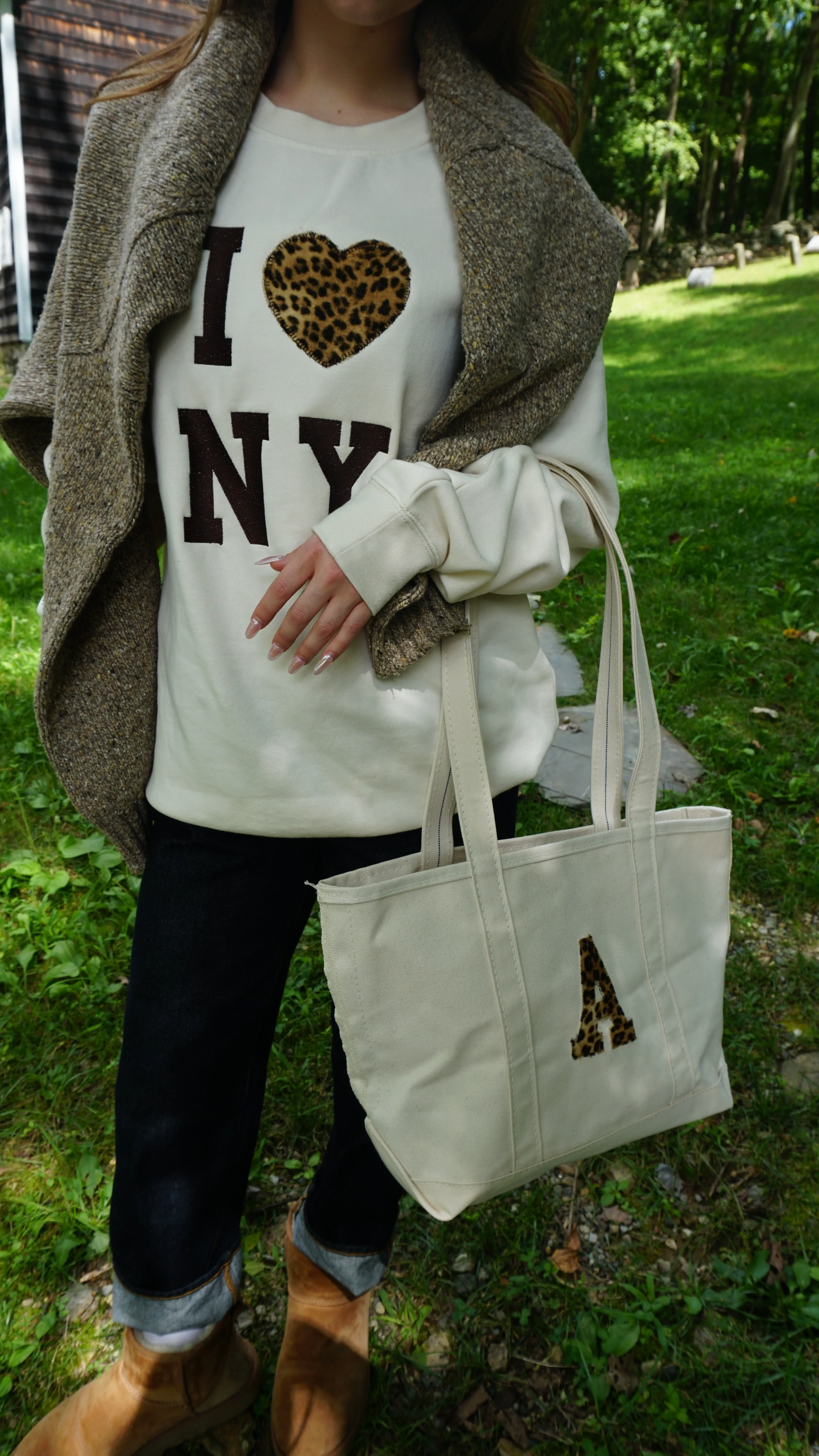 Cream I Heart NY Sweatshirt