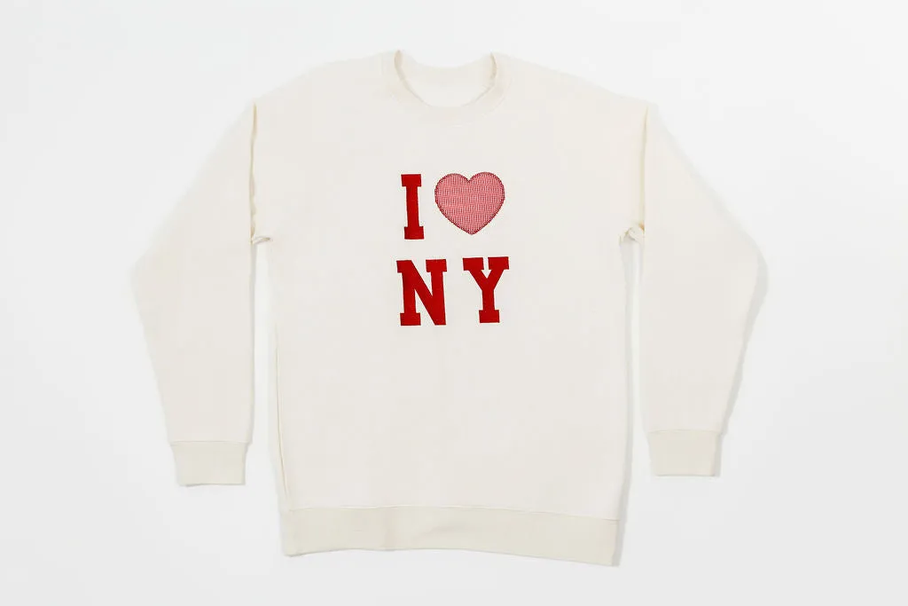 Cream I Heart NY Sweatshirt