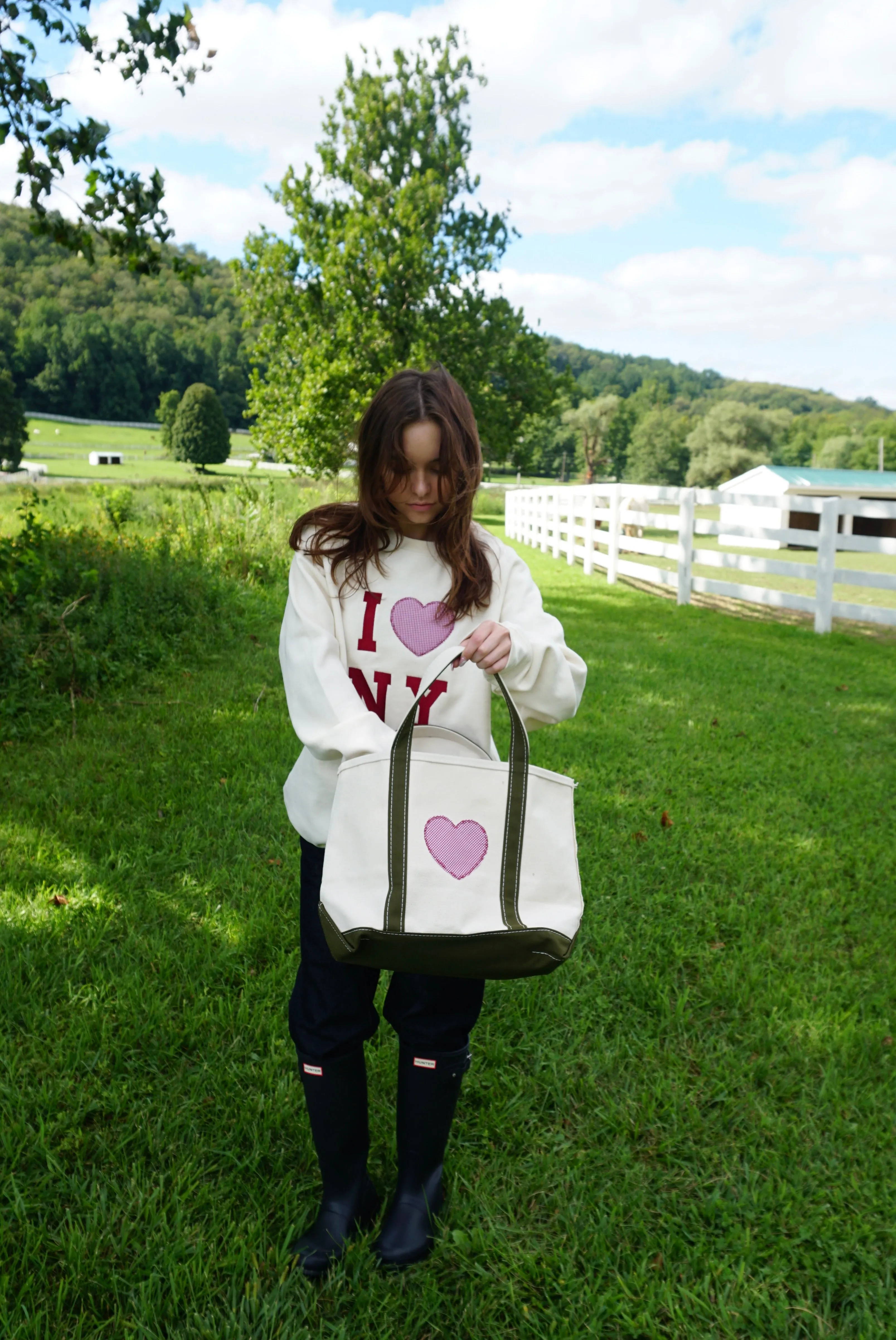 Cream I Heart NY Sweatshirt