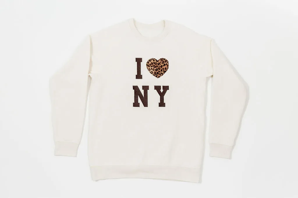 Cream I Heart NY Sweatshirt