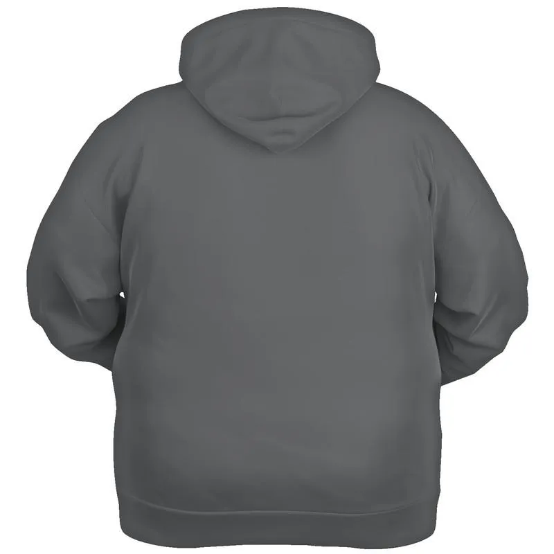 Dark Gray Hoodie | Unisex | with PLUS sizes | Dark Pale Gray | C0M0Y0K80