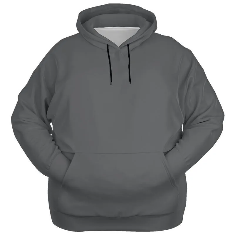 Dark Gray Hoodie | Unisex | with PLUS sizes | Dark Pale Gray | C0M0Y0K80