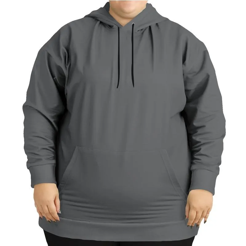 Dark Gray Hoodie | Unisex | with PLUS sizes | Dark Pale Gray | C0M0Y0K80