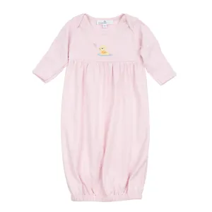 Darling Ducklings Gathered Gown - Pink