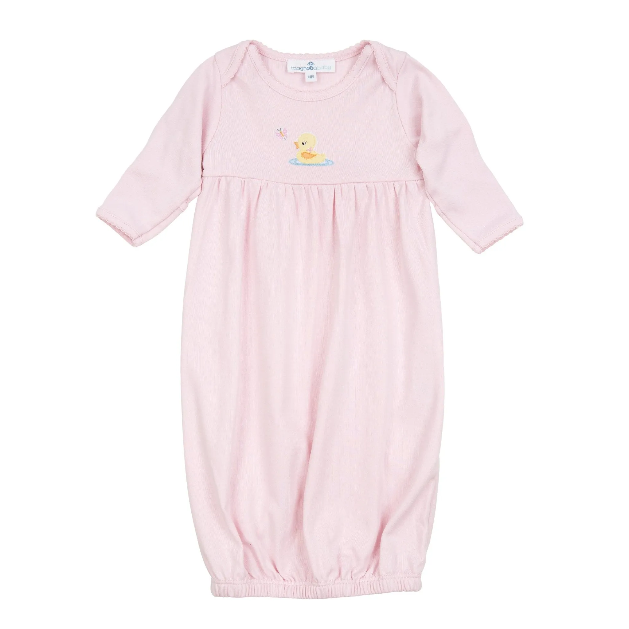 Darling Ducklings Gathered Gown - Pink