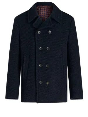Double-breasted peacoat