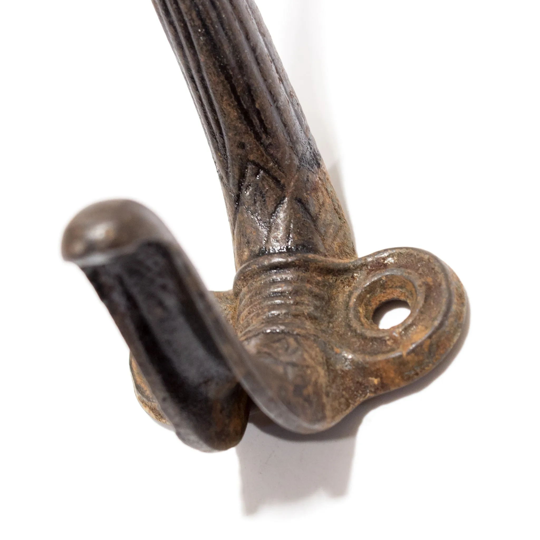 Double Victorian Iron Hook
