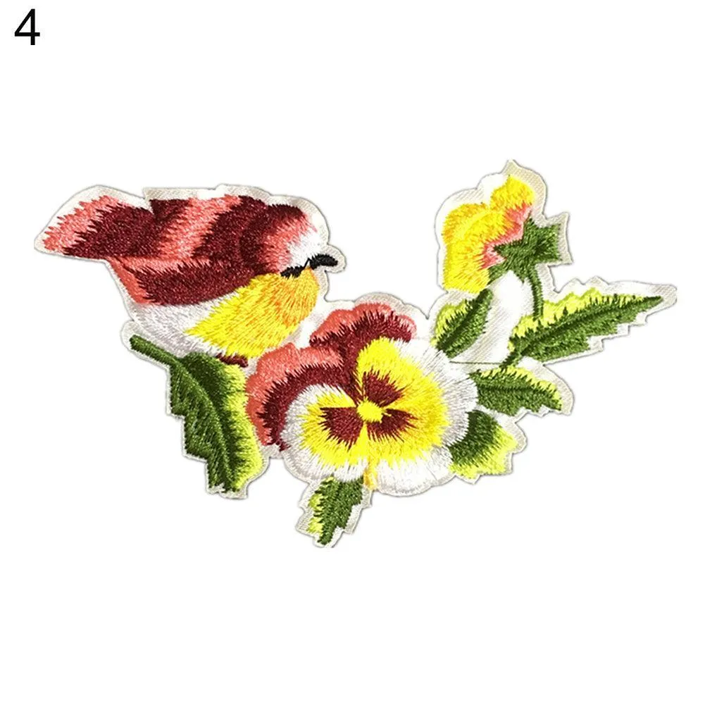 Elegant Bird Embroidered Patch Set: Transform Your Style with Unique Fashion Accents