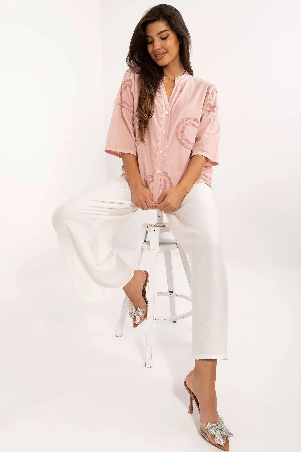 Elegant Breeze Embroidered Shirt