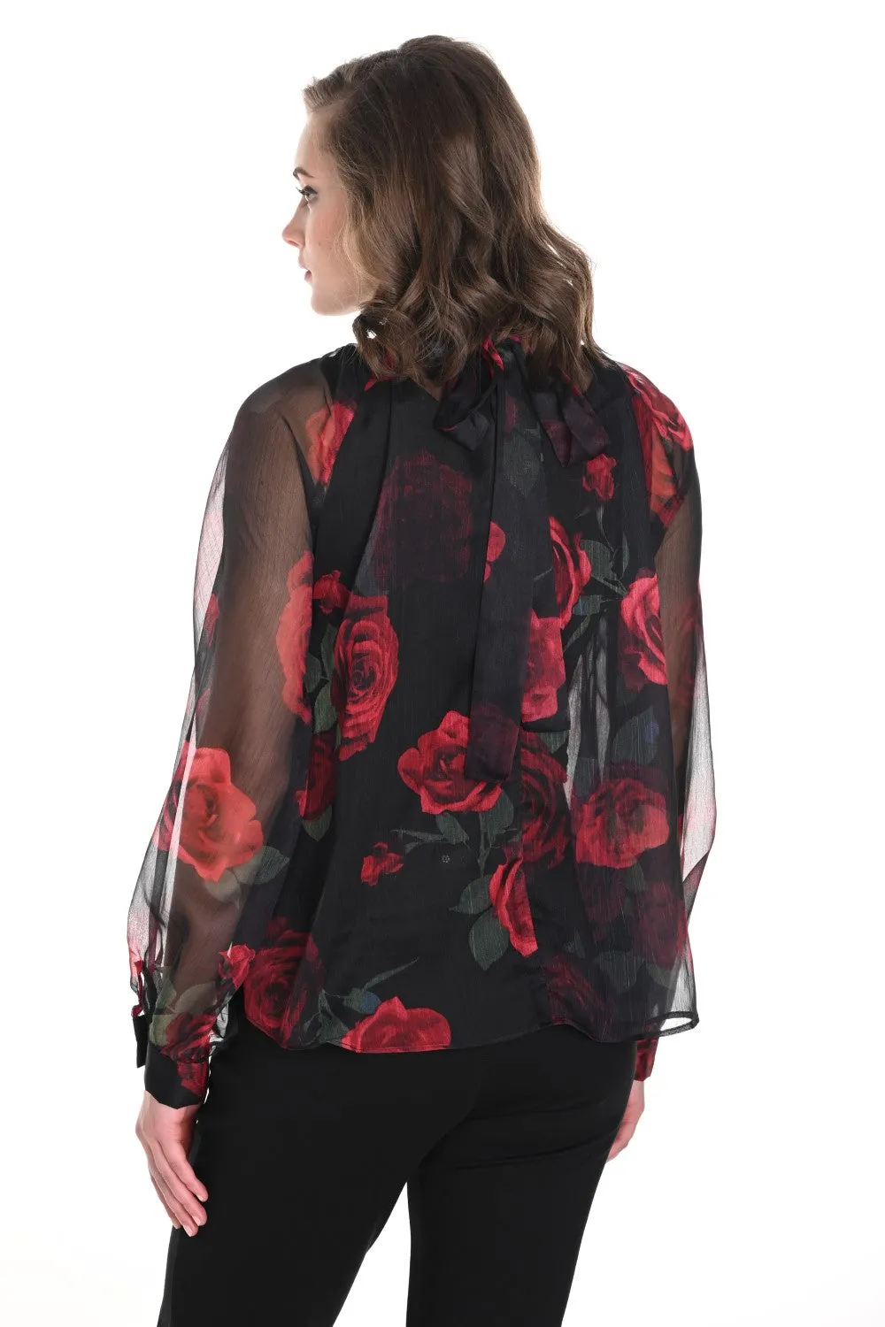 Frank Lyman Blouse 244638U Black/Red