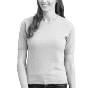Girocollo in Cashmere - CHARLOTTE SHORT SLEEVE CREW