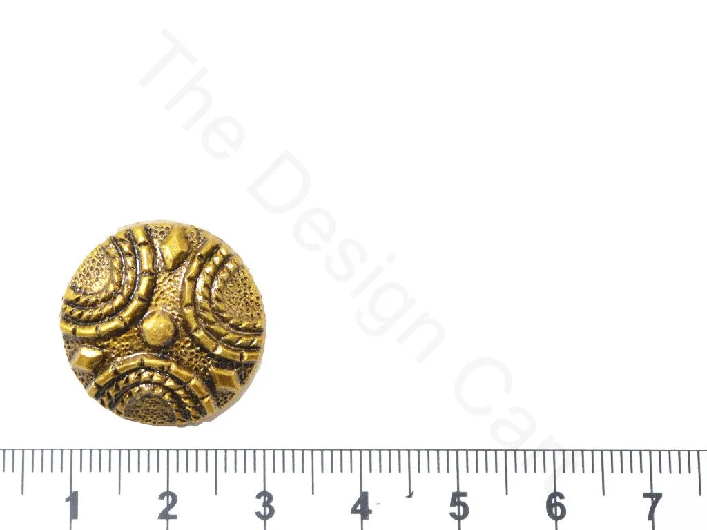 Golden Ancient Pattern Acrylic Coat Buttons