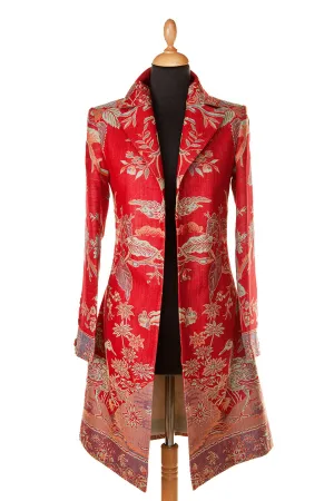 Grace Coat in Crimson Red - In Stock Sale