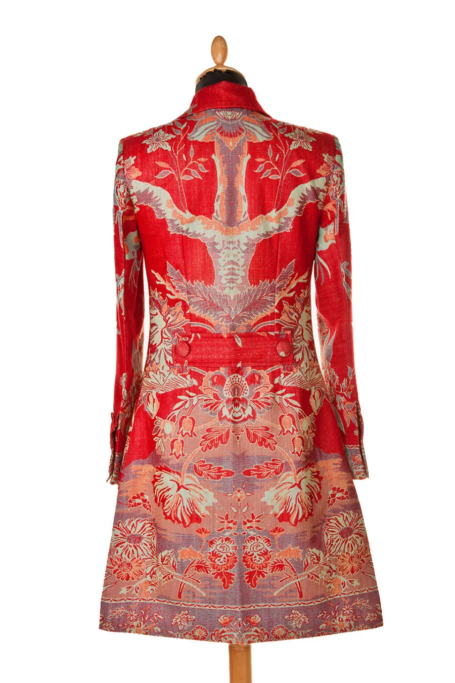 Grace Coat in Crimson Red - In Stock Sale