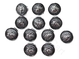 Gray Lion Acrylic Coat Buttons