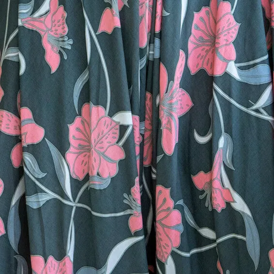 Greta Garbot Kimono Wrap Top in Premium Palawan Grey