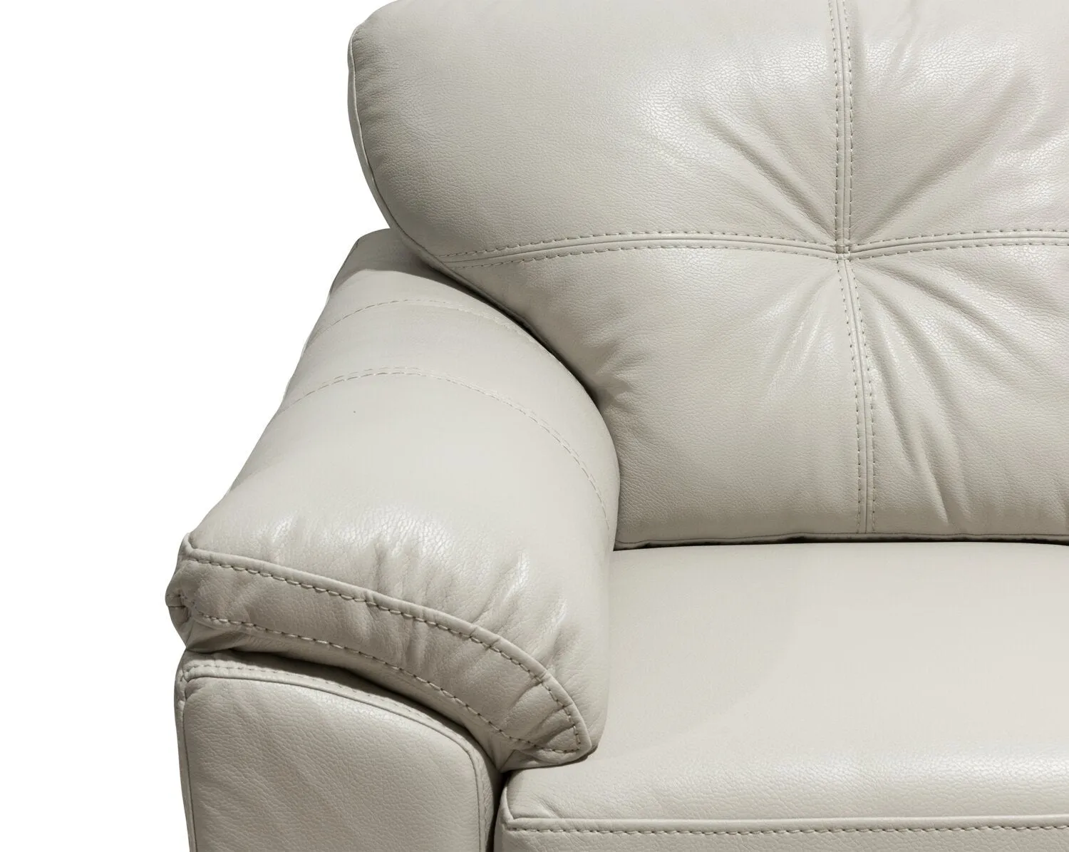 Irene Leath-Aire Chair - Beige