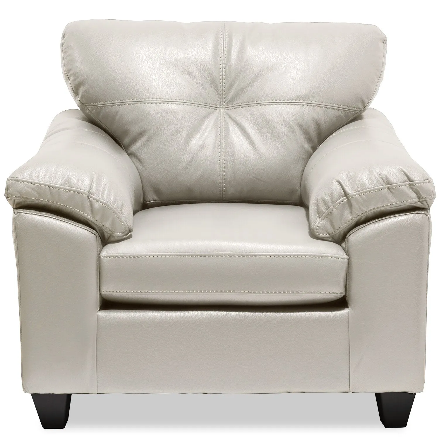 Irene Leath-Aire Chair - Beige