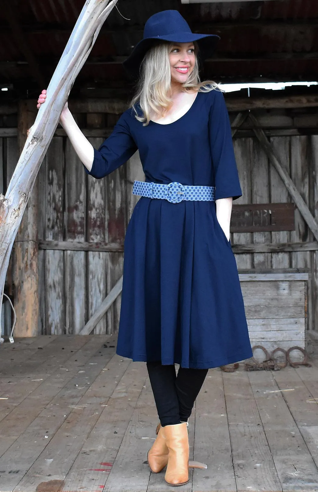 Jackie Dress - 3/4 Sleeve