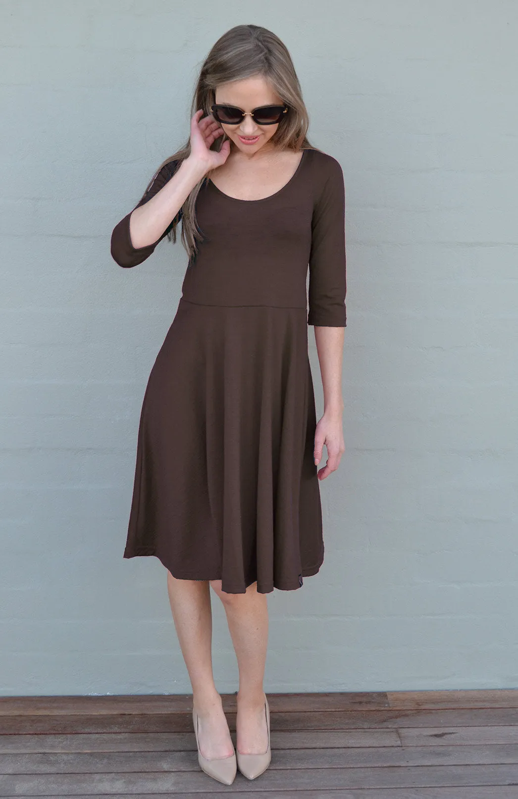 Jackie Dress - 3/4 Sleeve