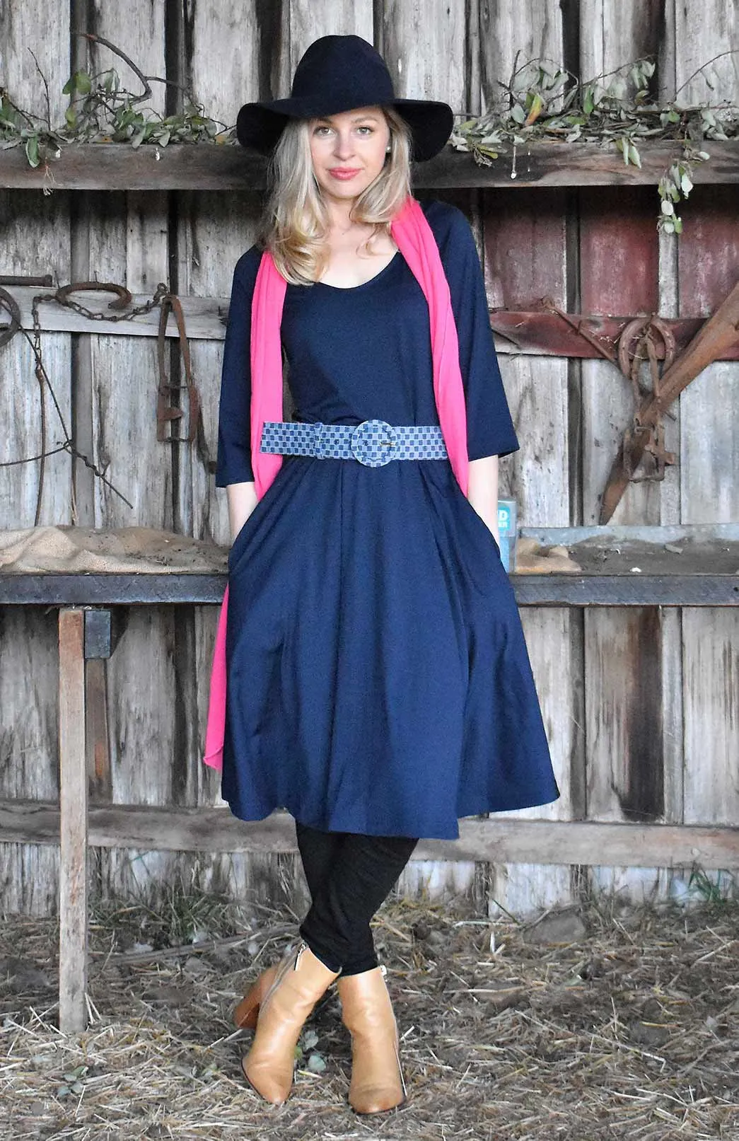 Jackie Dress - 3/4 Sleeve