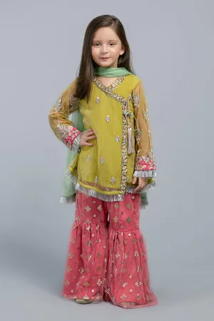 Kids Eid Frock with Gharara in Elegant Design #M0041