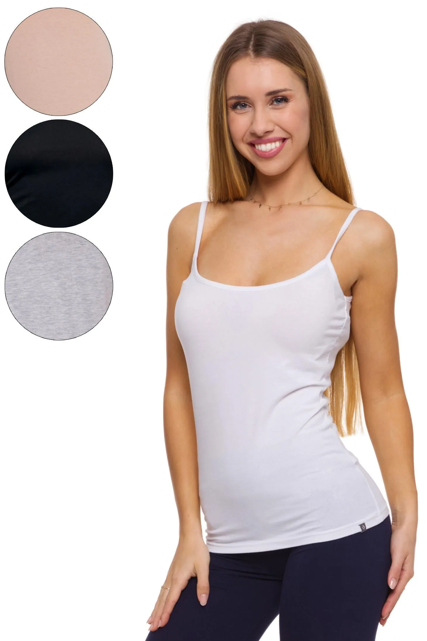 Ladies Basic Camisole Cotton Tank Top