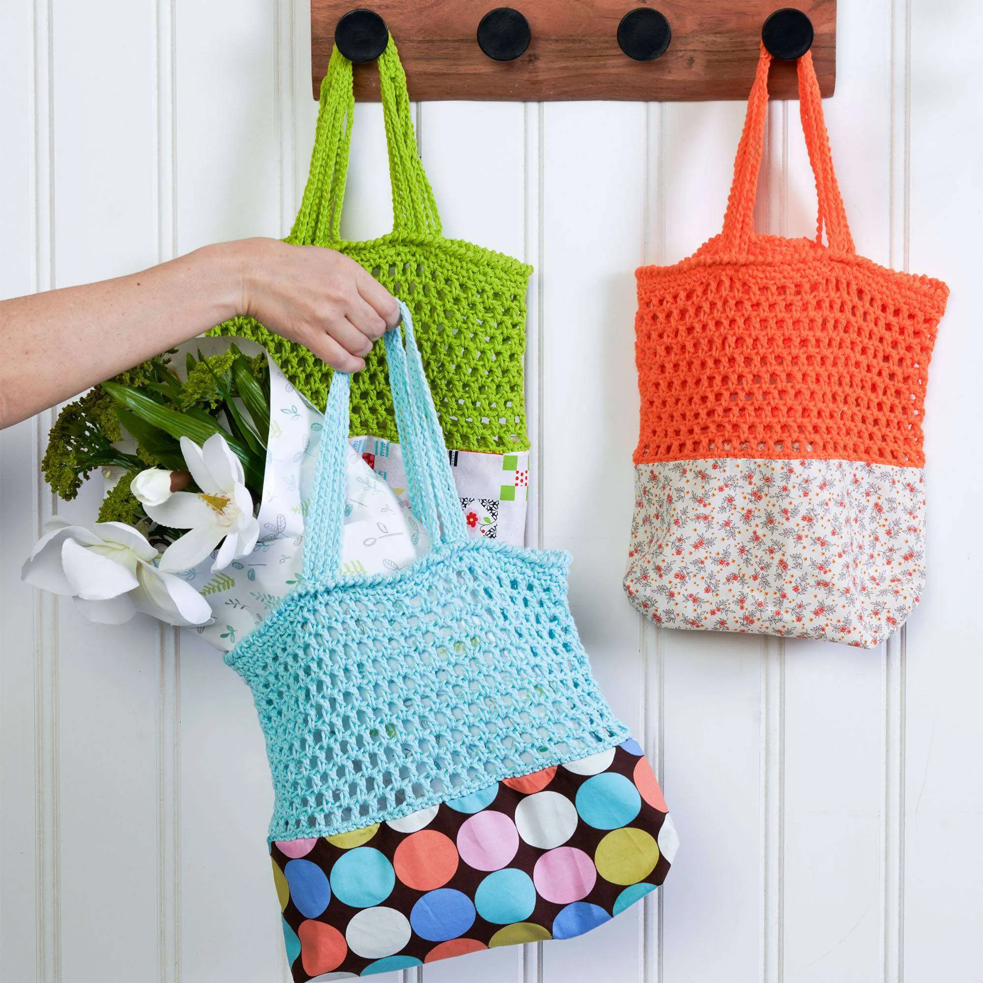 Lily Upcycle Crochet/Sew Market Tote