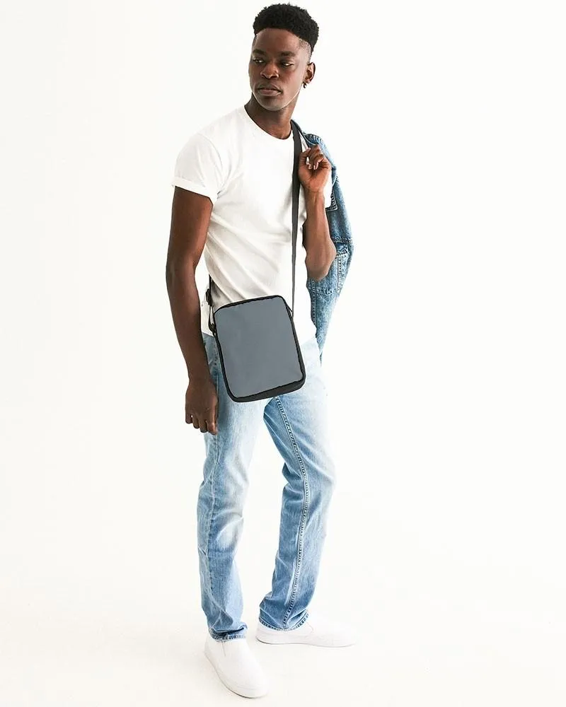 Medium Dark Cyan Gray Messenger Pouch | Medium Dark Pale Cyan Gray | C10M0Y0K60
