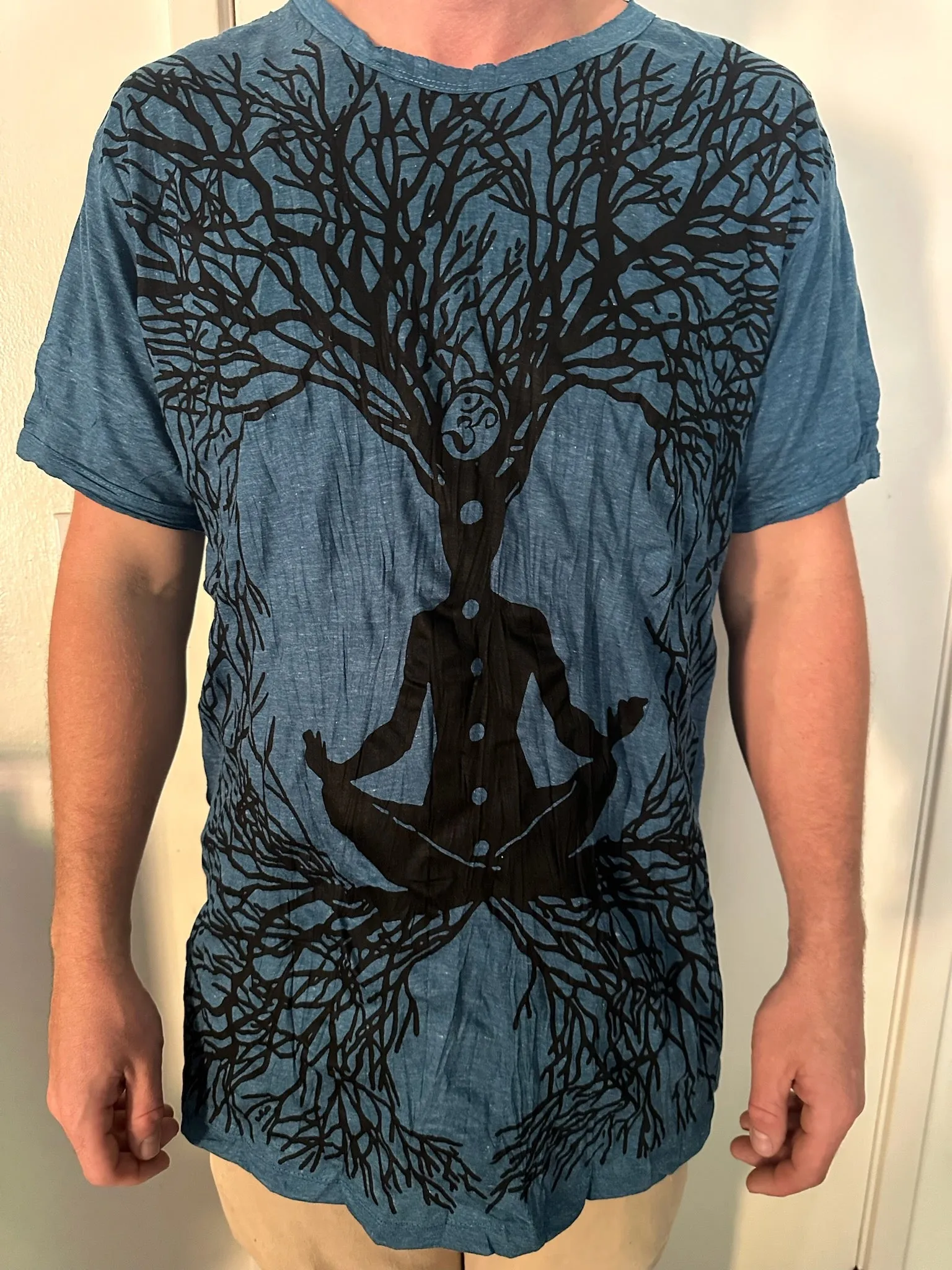 Men's Printed Meditation Tree T-Shirt