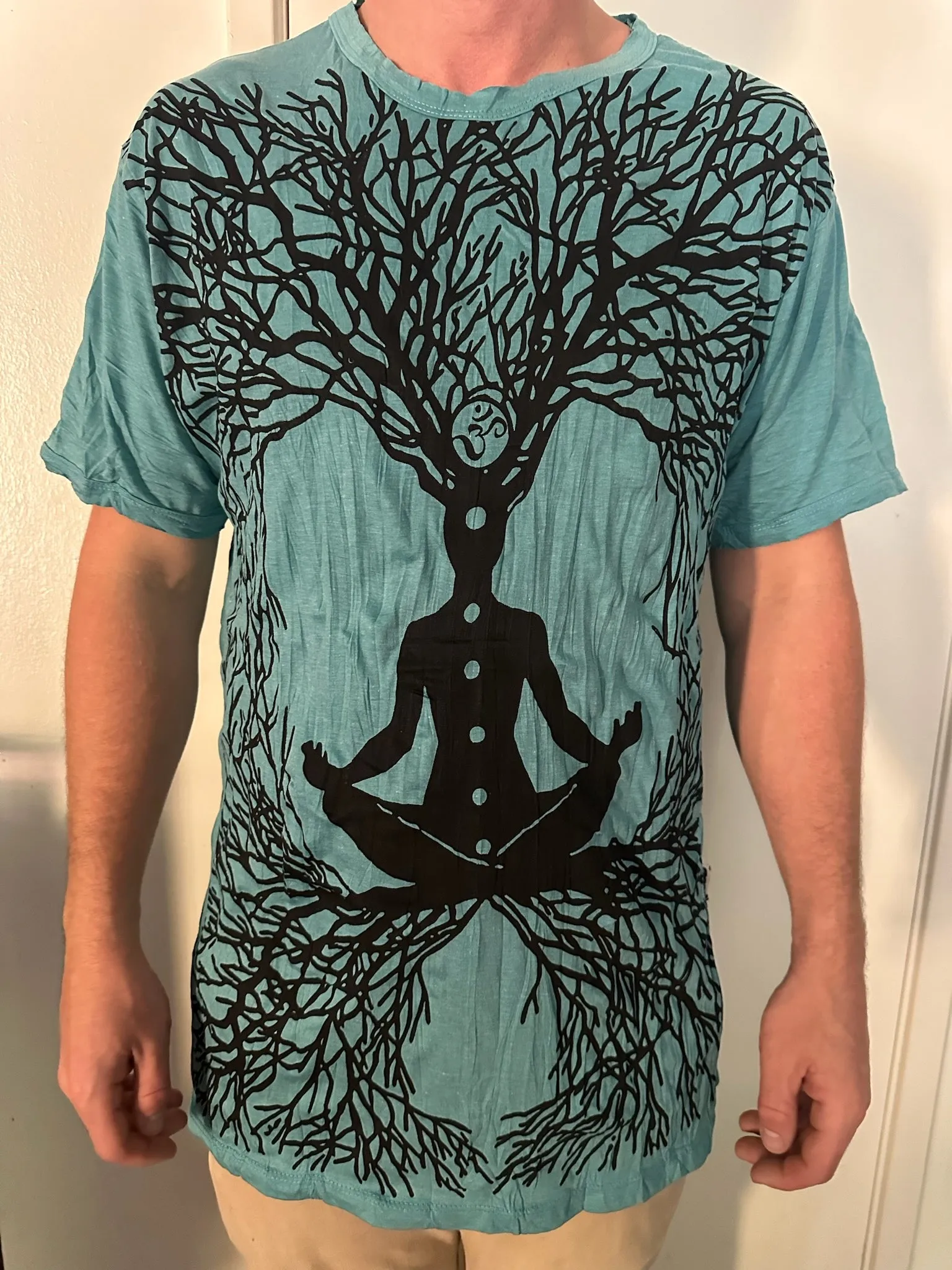 Men's Printed Meditation Tree T-Shirt