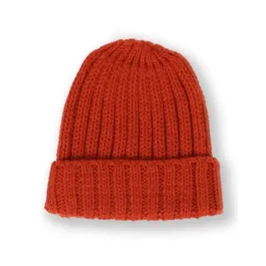 Milliner Orange Ribbed Beanie