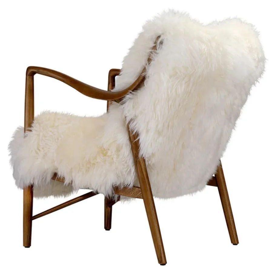 Modern Boho Sheepskin Chair