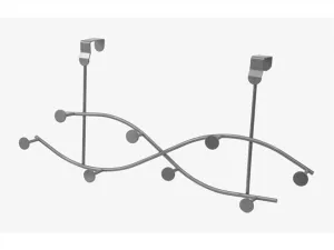NOVEL Over The Door 8 Hooks (Wavey Cross) - NOV-1120