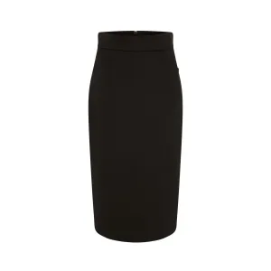 Nuccia Tailored Wool Pencil Skirt