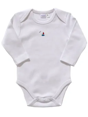 Onesie (Long Sleeve), Sailboat (Red-Blue)