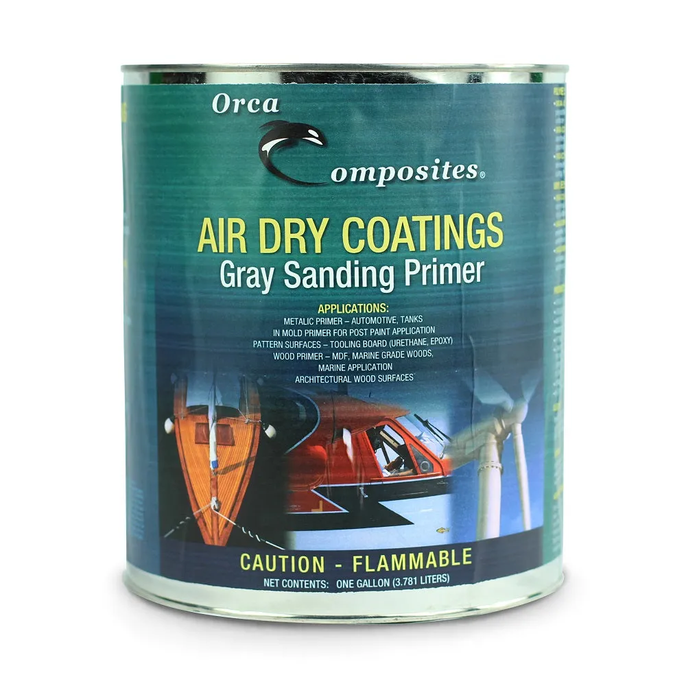 Orca Air Dry Gray Sanding Primer- with MEKP Catalyst