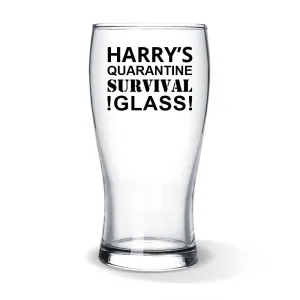 Quarantine Colour Printed Standard Beer Glass