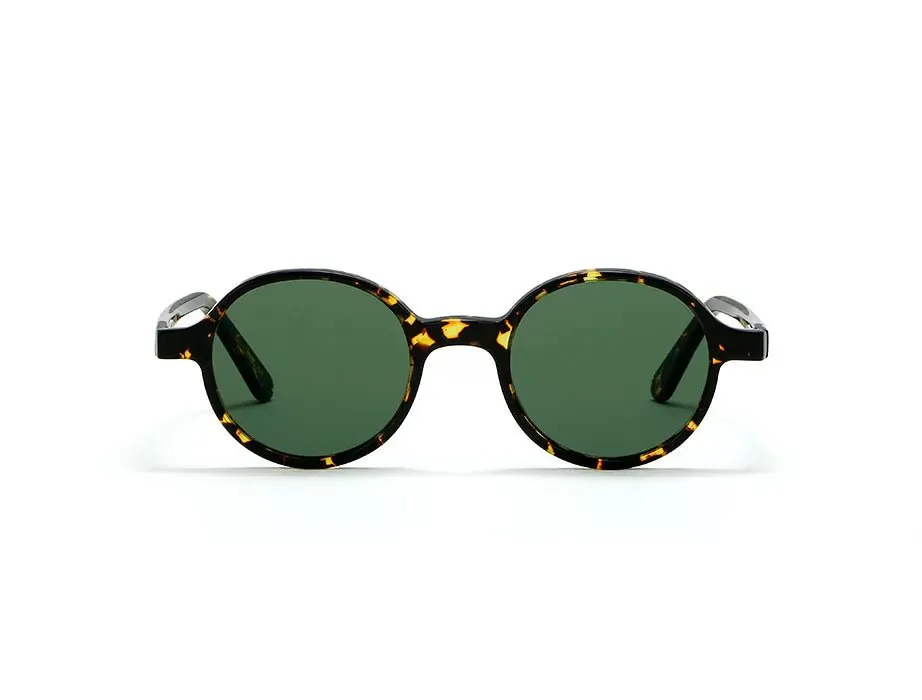 Reunion Flat Green Lenses Havana Scuro
