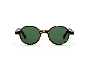 Reunion Flat Green Lenses Havana Scuro