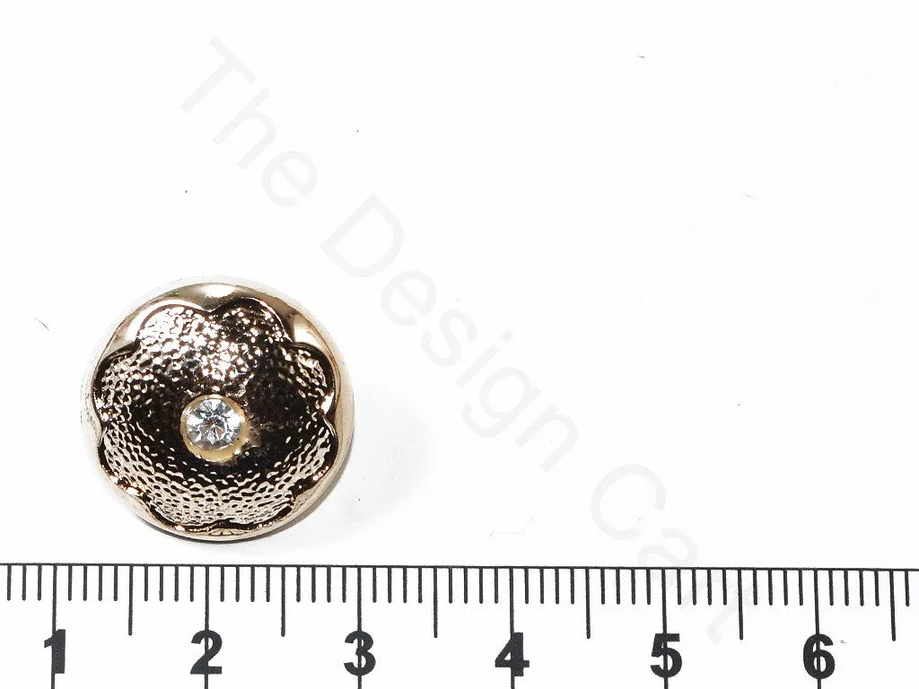 Rose Gold Designer Floral Acrylic Coat Buttons