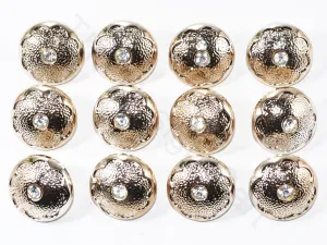 Rose Gold Designer Floral Acrylic Coat Buttons